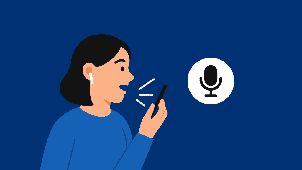 woman on speaker phone