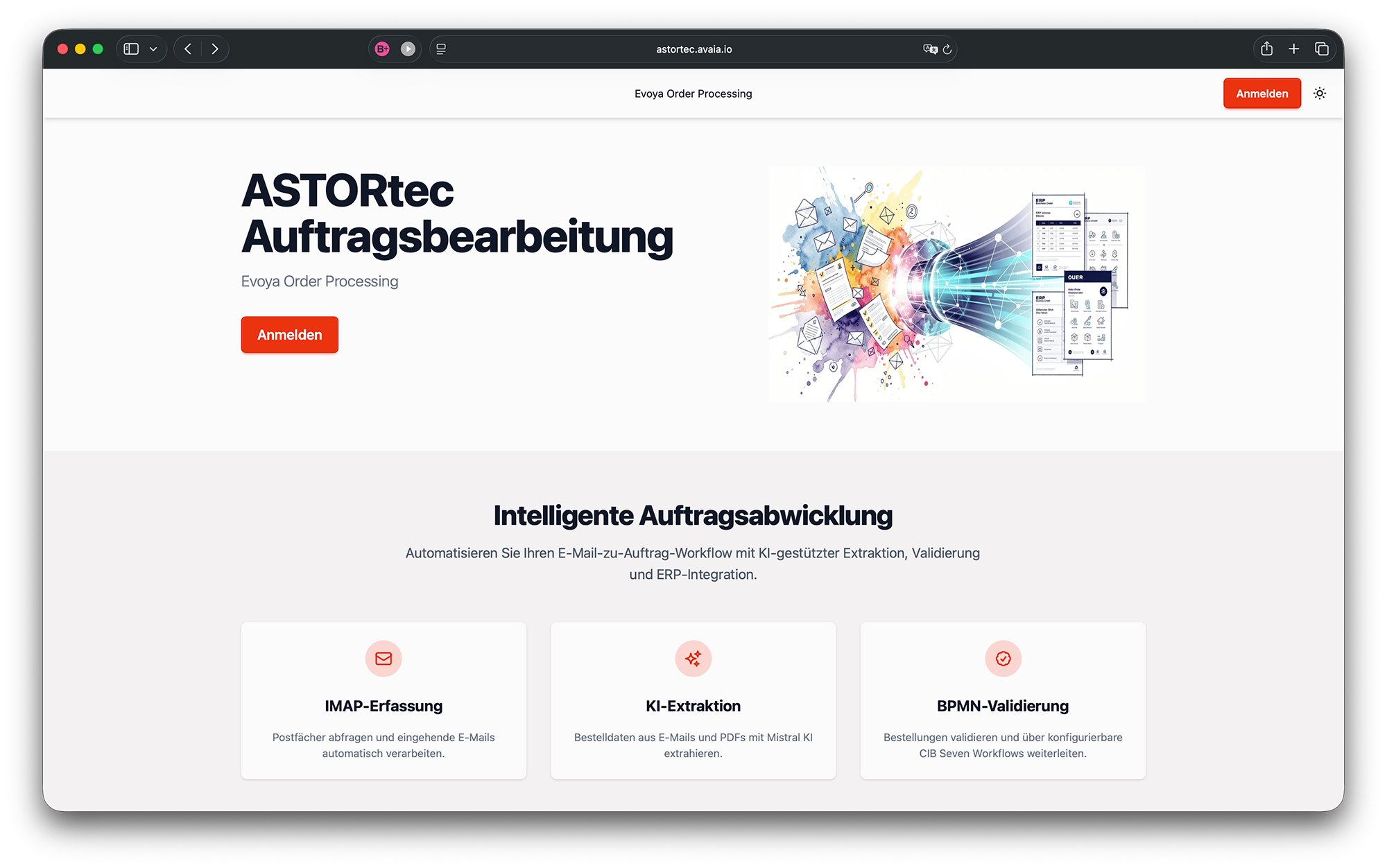 ASTORtec KI-Projekt - Bestellverarbeitung automatisiert